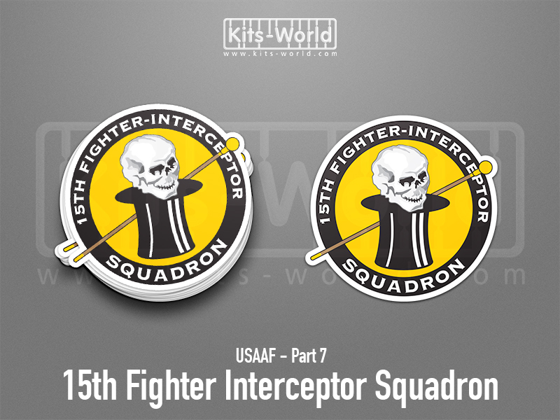 Kitsworld SAV Sticker - USAAF - 15th Fighter Interceptor Squadron W:100mm x H:97mm 